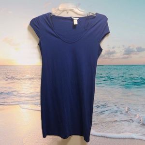 H&M Blue Short Sleeve Dress